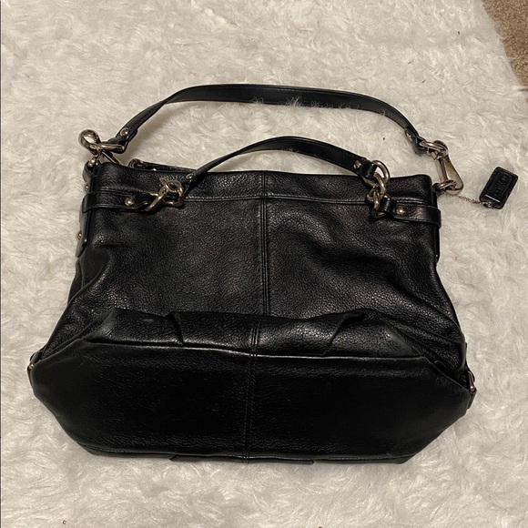 Coach Brooke Convertible hobo shoulder bag black pebbled leather,  F17165. - Picture 5 of 7